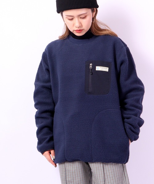 Volkswagen(フォルクスワーゲン)の「VOLKS WAGEN ボアフリース プルオーバー(スウェット・メンズ・ネイビー/カーキ/アイボリー・S/M/L/XL)」の20枚目の写真