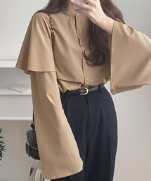 LAUIR | スリットスリーブケープシャツ(シャツ/ブラウス)