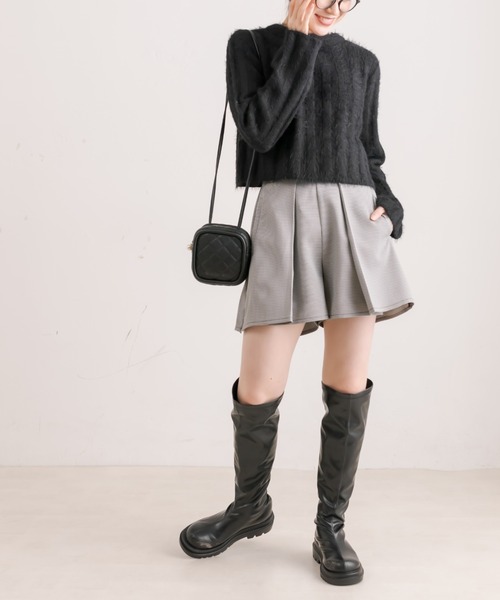 OLIVE des OLIVE（オリーブデオリーブ）の「キルティングマイクロミニショルダー（ショルダーバッグ・レディース・パープル/ブラック/アイボリー・FREE）」の14枚目の写真