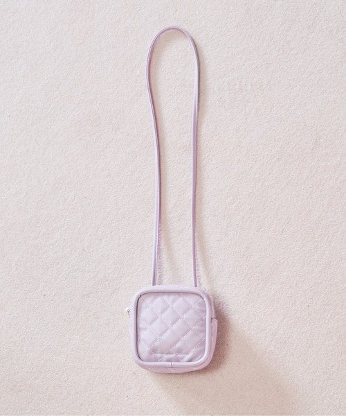 OLIVE des OLIVE（オリーブデオリーブ）の「キルティングマイクロミニショルダー（ショルダーバッグ・レディース・パープル/ブラック/アイボリー・FREE）」の17枚目の写真