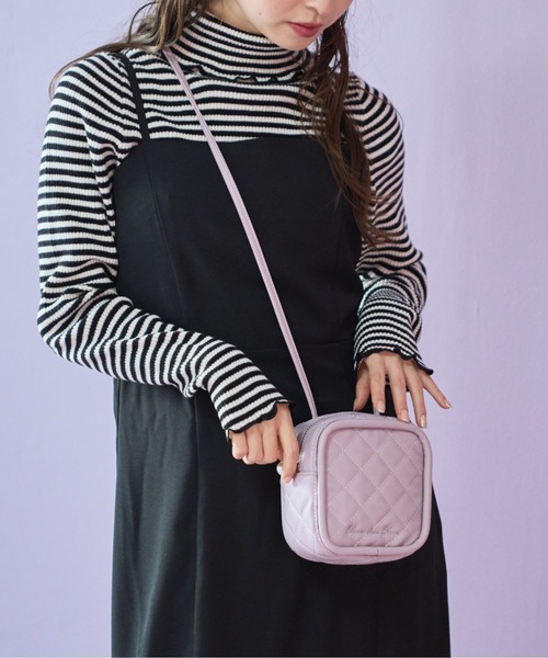 OLIVE des OLIVE（オリーブデオリーブ）の「キルティングマイクロミニショルダー（ショルダーバッグ・レディース・パープル/ブラック/アイボリー・FREE）」の18枚目の写真
