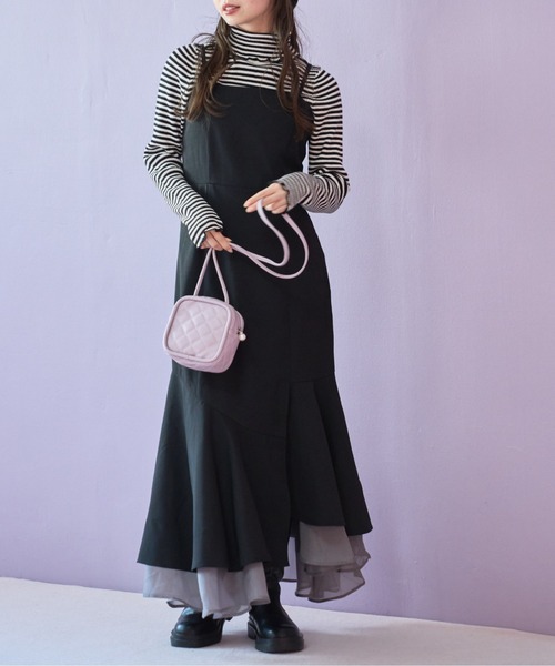 OLIVE des OLIVE（オリーブデオリーブ）の「キルティングマイクロミニショルダー（ショルダーバッグ・レディース・パープル/ブラック/アイボリー・FREE）」の19枚目の写真