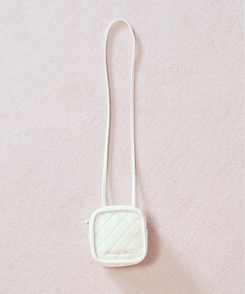 OLIVE des OLIVE（オリーブデオリーブ）の「キルティングマイクロミニショルダー（ショルダーバッグ・レディース・パープル/ブラック/アイボリー・FREE）」の6枚目の写真