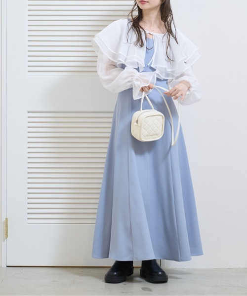 OLIVE des OLIVE（オリーブデオリーブ）の「キルティングマイクロミニショルダー（ショルダーバッグ・レディース・パープル/ブラック/アイボリー・FREE）」の8枚目の写真