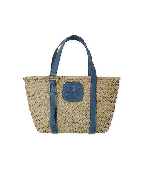 LILY BROWN（リリーブラウン）の「LBシーグラスカゴバッグ（かごバッグ・レディース・ブルー/ホワイト/ブラウン・FREE）」の5枚目の写真