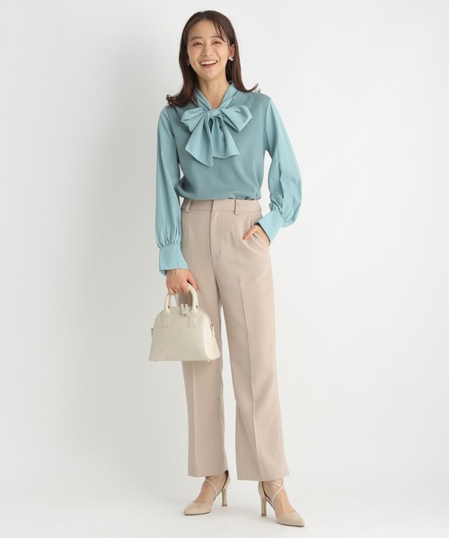 Andemiu（アンデミュウ）の「イソザイボウタイニット185598（ニット/セーター・レディース・イエロー/アイボリー/ブラック/ブルー・FREE）」の14枚目の写真