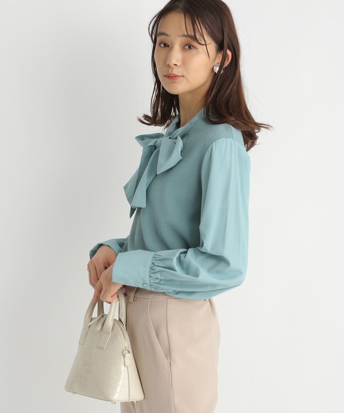 Andemiu（アンデミュウ）の「イソザイボウタイニット185598（ニット/セーター・レディース・イエロー/アイボリー/ブラック/ブルー・FREE）」の17枚目の写真