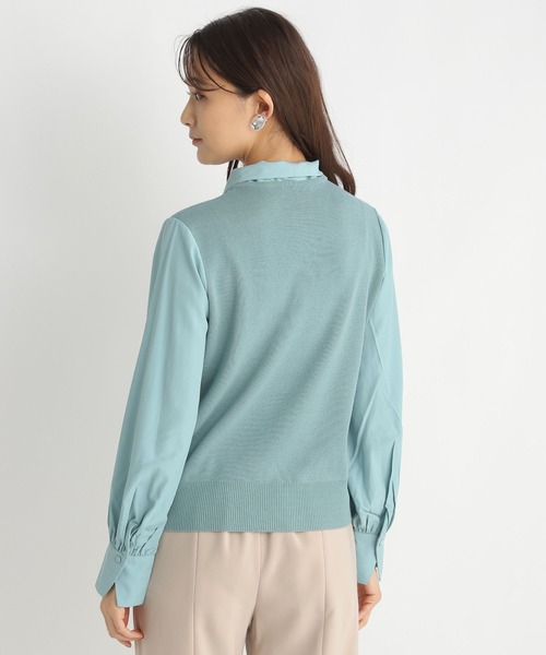 Andemiu（アンデミュウ）の「イソザイボウタイニット185598（ニット/セーター・レディース・イエロー/アイボリー/ブラック/ブルー・FREE）」の20枚目の写真