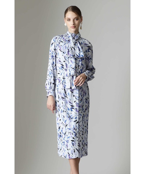 PINKY&DIANNE ブラッシュプリント ワンピース ドレス レディース PINKY&DIANNE（ピンキーアンドダイアン）の「ブラッシュプリント