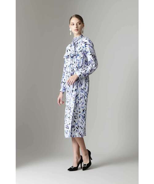 PINKY&DIANNE ブラッシュプリント ワンピース ドレス レディース PINKY&DIANNE（ピンキーアンドダイアン）の「ブラッシュプリント