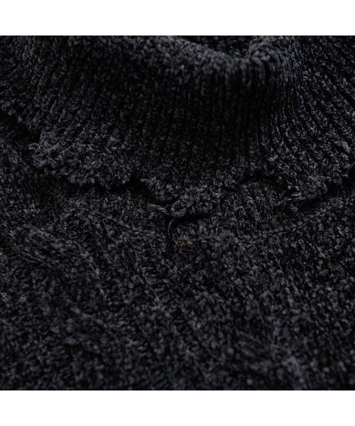 CIVARIZE(シヴァーライズ)の「『CIVARIZE/シヴァーライズ』ZIPデザイン変形タートルネックニット(ニット/セーター・メンズ・ブラック/ホワイト/ブラック×ホワイト・FREE)」の8枚目の写真