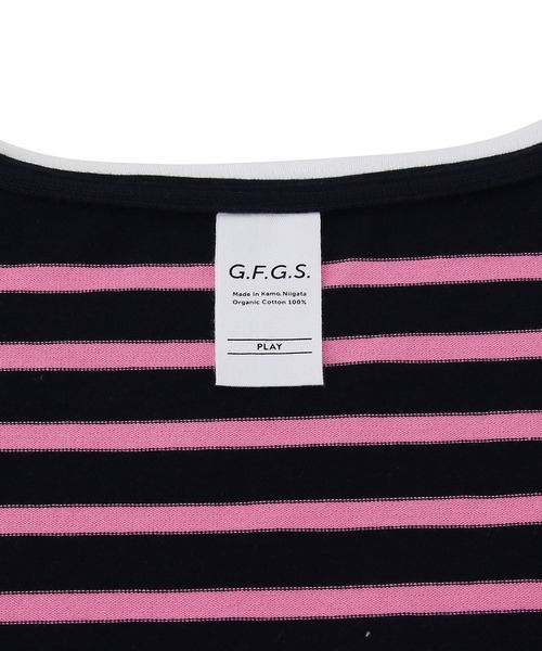 ADAM ET ROPE'（アダムエロペ）の「【G.F.G.S. for ADAM ET ROPE’】別注ボートネックボーダー（Tシャツ/カットソー・レディース・オレンジ/ピンク/ターコイズブルー・FREE）」の19枚目の写真