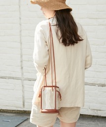 cache cache | ビニールキャンバス ミニ巾着バッグ(トートバッグ)