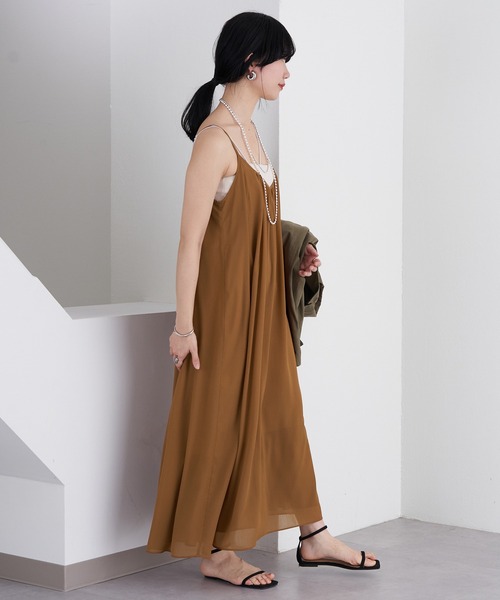 SHENERY（シーナリー）の「楊柳キャミドレス（ワンピース・レディース・ブラック/ボルドー・FREE）」の13枚目の写真