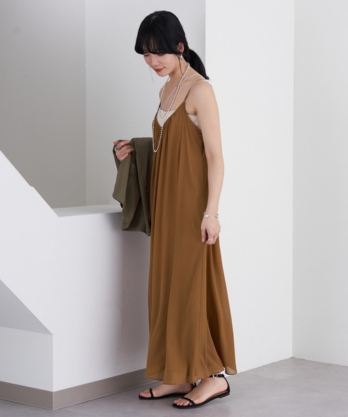 SHENERY（シーナリー）の「楊柳キャミドレス（ワンピース・レディース・ブラック/ボルドー・FREE）」の12枚目の写真