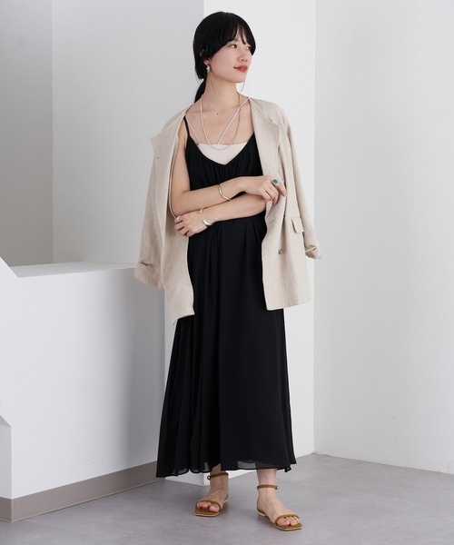 SHENERY（シーナリー）の「楊柳キャミドレス（ワンピース・レディース・ブラック/ボルドー・FREE）」の18枚目の写真