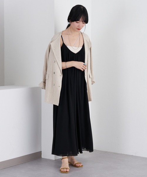 SHENERY（シーナリー）の「楊柳キャミドレス（ワンピース・レディース・ブラック/ボルドー・FREE）」の19枚目の写真