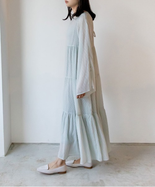 RANDA（ランダ）の「シアーティアードワンピース（ワンピース・レディース・ブラック/ブルー/クリーム・0/1）」の12枚目の写真