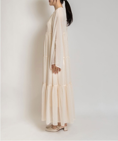 RANDA（ランダ）の「シアーティアードワンピース（ワンピース・レディース・ブラック/ブルー/クリーム・0/1）」の14枚目の写真