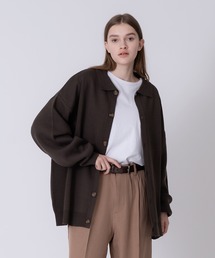 ONCILY | OVER SIZED KNIT SHIRT CARDIGAN / オーバーサイズニットシャツカーディガン(カーディガン/ボレロ)