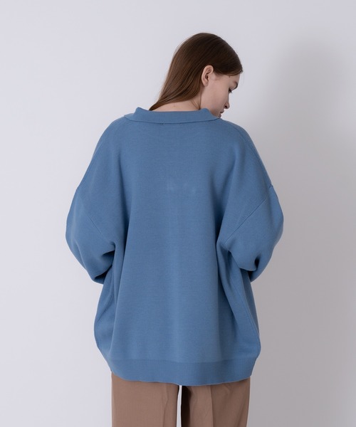 OVER SIZED KNIT SHIRT CARDIGAN / オーバーサイズニットシャツ