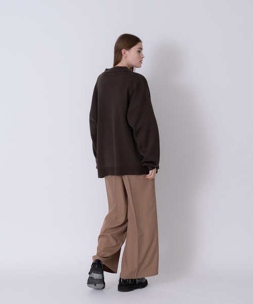 OVER SIZED KNIT SHIRT CARDIGAN / オーバーサイズニットシャツ