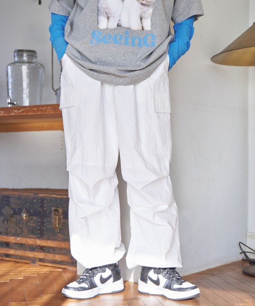 PBLIM(ページボーイリム)の「PAGEBOYLIM/パラシュートパンツ(その他パンツ・レディース・ブラック/オフホワイト/イエロー/グリーン・FREE)」の10枚目の写真