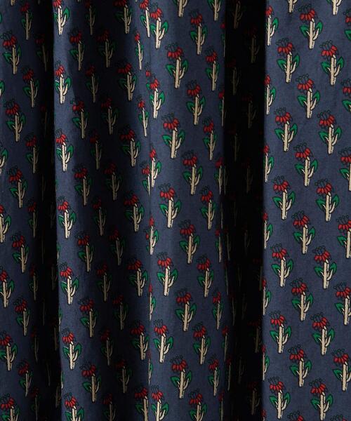 Steven Alan（スティーブンアラン）の「＜Steven Alan＞FLOWER PRINT GATHER DRESS/ワンピース（ワンピース・レディース・ブラウン/ネイビー・S/M）」の7枚目の写真