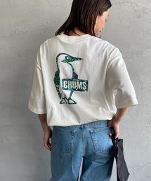 CHUMS（チャムス）の「【WEB限定】[CHUMS/チャムス] SAYORI WADA フラワーブービー バックロゴプリントTシャツ（Tシャツ/カットソー）」