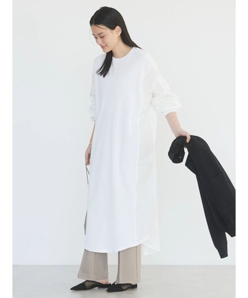 AMERICAN HOLIC（アメリカンホリック）の「異素材ドッキングワッフルワンピース（ワンピース・レディース・オフホワイト/ストライプ・L/M）」の7枚目の写真