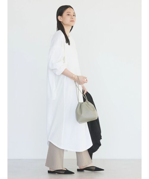 AMERICAN HOLIC（アメリカンホリック）の「異素材ドッキングワッフルワンピース（ワンピース・レディース・オフホワイト/ストライプ・L/M）」の8枚目の写真