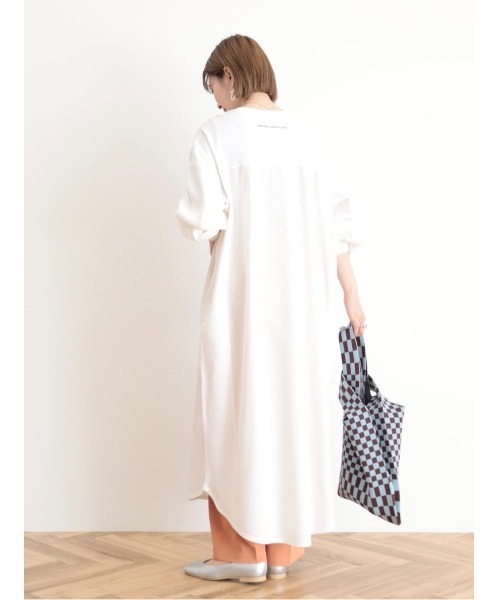 AMERICAN HOLIC（アメリカンホリック）の「異素材ドッキングワッフルワンピース（ワンピース・レディース・オフホワイト/ストライプ・L/M）」の5枚目の写真