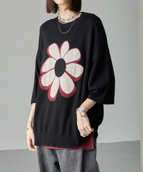 ♦︎美品♦︎＜ASTRAET＞ショートスリーブニット ASTRAET【アストラット】 16G リンクル ショートスリーブニット