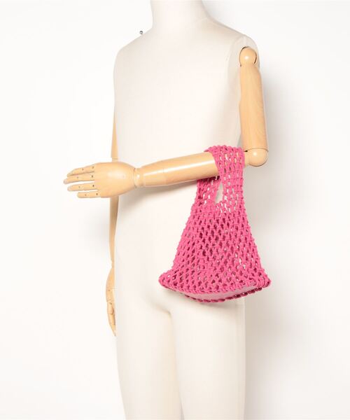 FOREVER 21（フォーエバー トゥエンティーワン）の「マクラメカラートートバッグ（ハンドバッグ・レディース・ピンク系その他/その他/グリーン系その他/ゴールド・FREE）」の13枚目の写真