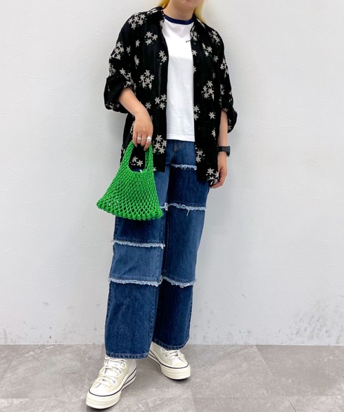 FOREVER 21（フォーエバー トゥエンティーワン）の「マクラメカラートートバッグ（ハンドバッグ・レディース・ピンク系その他/その他/グリーン系その他/ゴールド・FREE）」の20枚目の写真