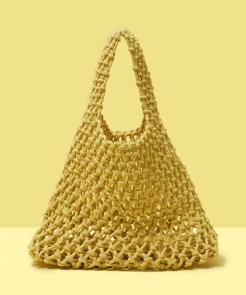 FOREVER 21（フォーエバー トゥエンティーワン）の「マクラメカラートートバッグ（ハンドバッグ・レディース・ピンク系その他/その他/グリーン系その他/ゴールド・FREE）」の16枚目の写真