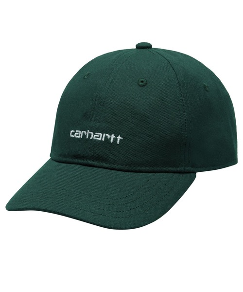 Carhartt WIP（カーハートダブリューアイピー）の「Carhartt WIP/カーハートダブリューアイピー キャップ CANVAS SCRIPT CAP I028876（キャップ・メンズ・ブルー/ブラウン/ホワイト/ブラック/グリーン・FREE）」の4枚目の写真