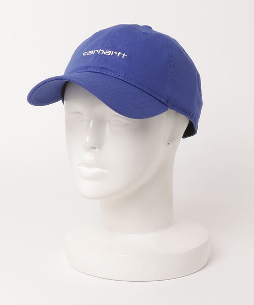 Carhartt WIP（カーハートダブリューアイピー）の「Carhartt WIP/カーハートダブリューアイピー キャップ CANVAS SCRIPT CAP I028876（キャップ・メンズ・ブルー/ブラウン/ホワイト/ブラック/グリーン・FREE）」の9枚目の写真