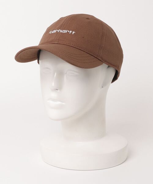 Carhartt WIP（カーハートダブリューアイピー）の「Carhartt WIP/カーハートダブリューアイピー キャップ CANVAS SCRIPT CAP I028876（キャップ・メンズ・ブルー/ブラウン/ホワイト/ブラック/グリーン・FREE）」の10枚目の写真