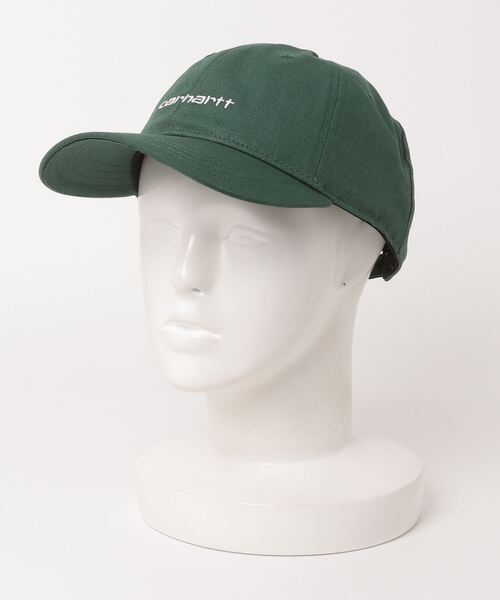 Carhartt WIP（カーハートダブリューアイピー）の「Carhartt WIP/カーハートダブリューアイピー キャップ CANVAS SCRIPT CAP I028876（キャップ・メンズ・ブルー/ブラウン/ホワイト/ブラック/グリーン・FREE）」の11枚目の写真