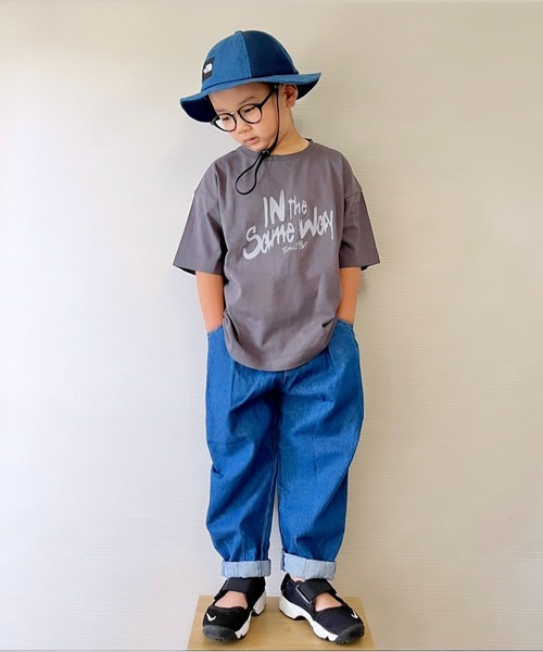 CIAOPANIC TYPY(チャオパニックティピー)の「【KIDS】USAコットンピグメントプリントツアーT(Tシャツ/カットソー・キッズ・オフホワイト/チャコールグレー/オレンジ・S/M/L/XL/XXL)」の3枚目の写真