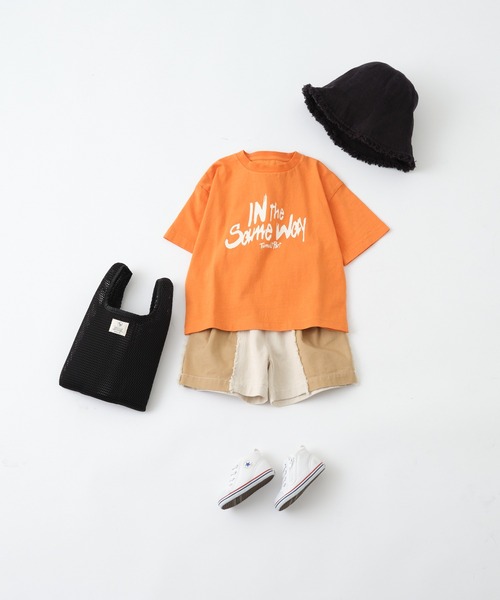 CIAOPANIC TYPY(チャオパニックティピー)の「【KIDS】USAコットンピグメントプリントツアーT(Tシャツ/カットソー・キッズ・オフホワイト/チャコールグレー/オレンジ・S/M/L/XL/XXL)」の11枚目の写真