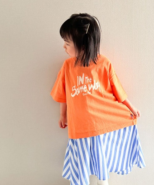 CIAOPANIC TYPY(チャオパニックティピー)の「【KIDS】USAコットンピグメントプリントツアーT(Tシャツ/カットソー・キッズ・オフホワイト/チャコールグレー/オレンジ・S/M/L/XL/XXL)」の21枚目の写真