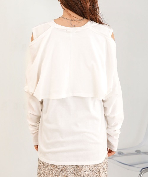 2WAY袖スリットカットソー セール】2WAY袖スリットカットソー（Tシャツ/カットソー）｜Bab