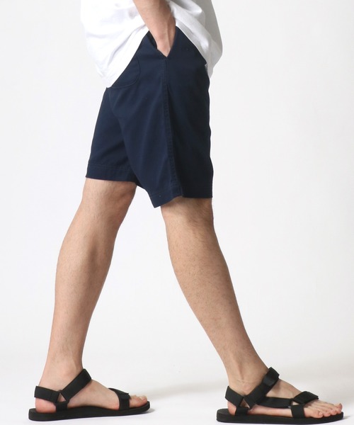 Champion（チャンピオン）の「Champion/チャンピオン コットンツイル ロゴワッペン ワンポイント刺繍 ショートパンツ/ハーフパンツ/無地ショーツ/レディース メンズ（チノパンツ・メンズ・ネイビー/カーキ/ブラック/ベージュ/ホワイト・L/XL/M）」の22枚目の写真