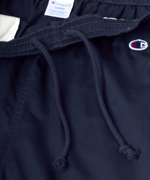 Champion（チャンピオン）の「Champion/チャンピオン コットンツイル ロゴワッペン ワンポイント刺繍 ショートパンツ/ハーフパンツ/無地ショーツ/レディース メンズ（チノパンツ・メンズ・ネイビー/カーキ/ブラック/ベージュ/ホワイト・L/XL/M）」の7枚目の写真