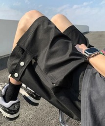 スナップボタンデザインハーフパンツ(NEZ)