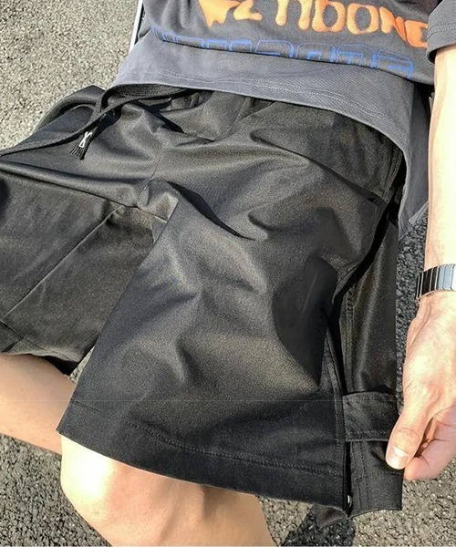 almo(アルモ)の「スナップボタンデザインハーフパンツ(NEZ)(その他パンツ・レディース・ベージュ/ブラック・FREE)」の10枚目の写真
