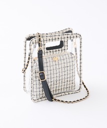 one after another NICE CLAUP | ツイードポーチ付きPVCバック(ショルダーバッグ)