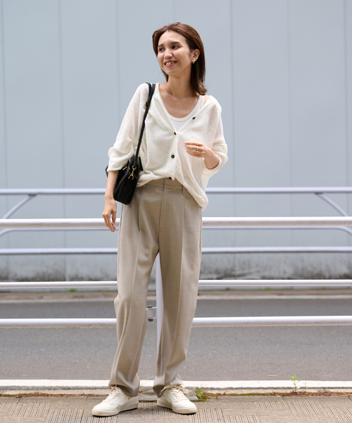 FRAMeWORK（フレームワーク）の「強撚Wストレートパンツ（スラックス